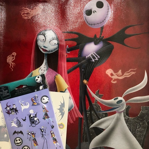 Jack & Sally Tote/Stickers - Picture 5 of 12